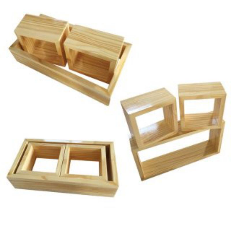 Giá treo tường trang trí hình vuông phong cách Bắc Âu - kệ trang trí treo tường hình vuông bigsize và kích thước yêu cầu