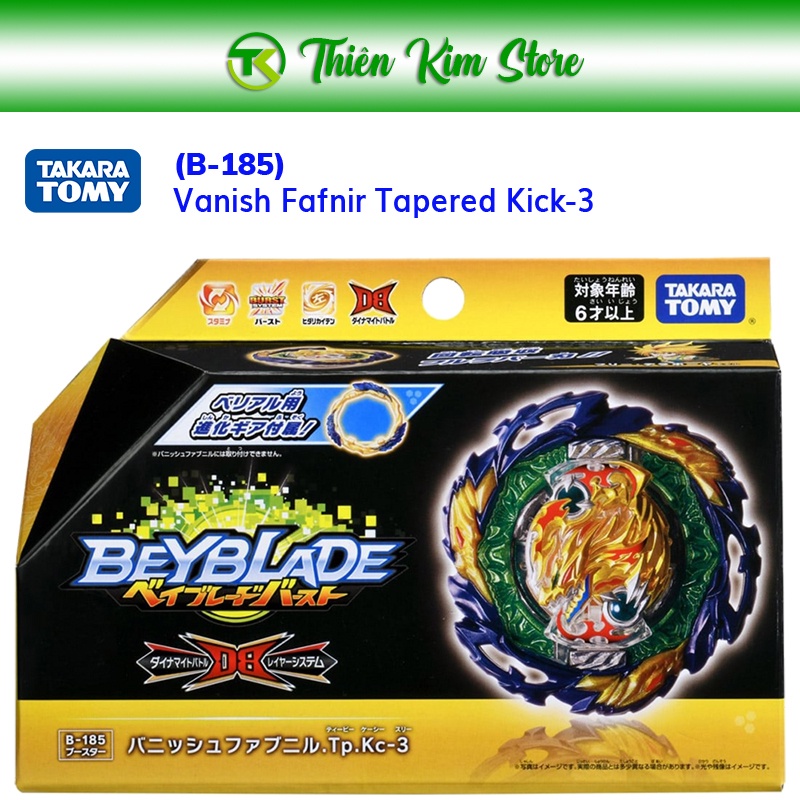 Con Quay B-185 Vanish Fafnir Tapered Kick-3 - Beyblade Burst DB TAKARA TOMY