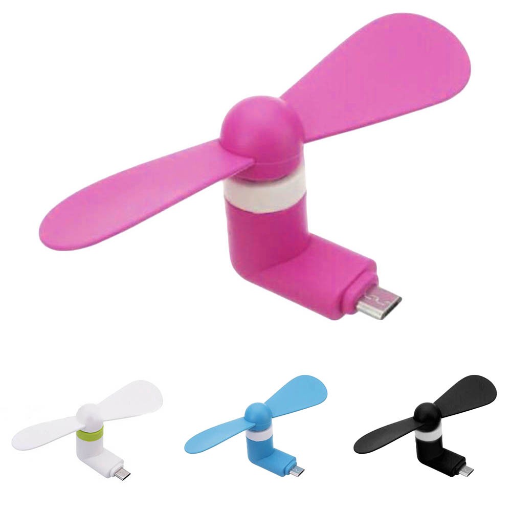 Summer Mini Portable Mute OTG Micro USB Mobile Phone Air Cooling Fan for Android S12