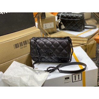 Túi Chanel Flap Mini Da Hạt 2021