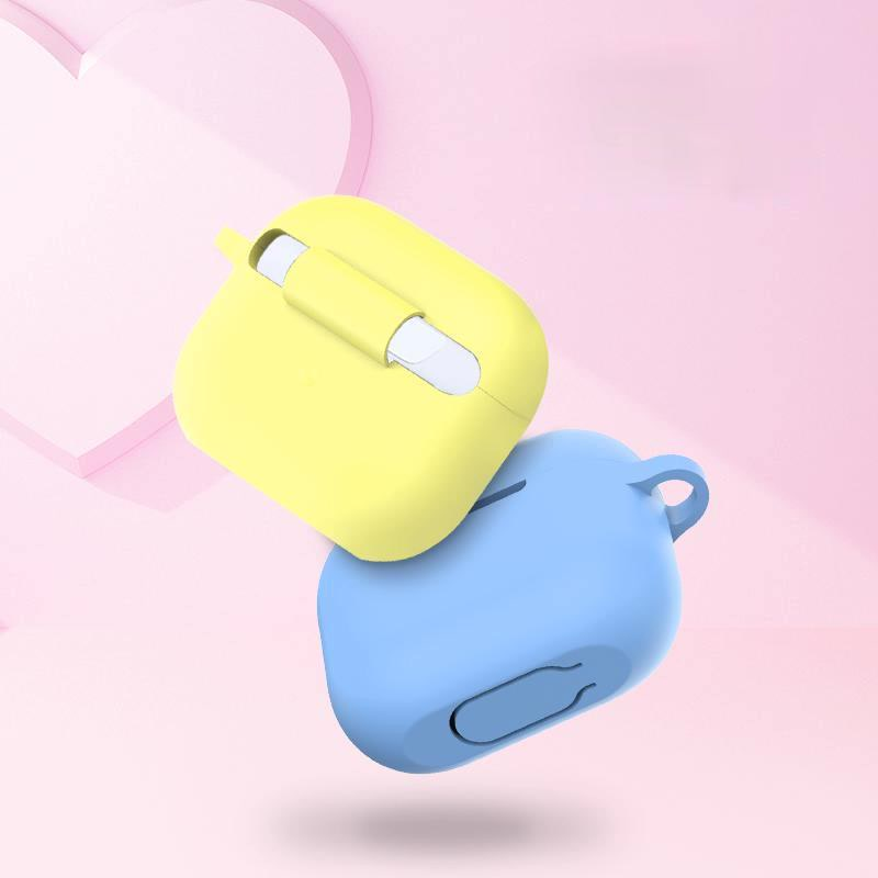 Vỏ Đựng Bảo Vệ Hộp Sạc Tai Nghe Airpods 4 Bằng Silicone Mềm Chống Va Đập