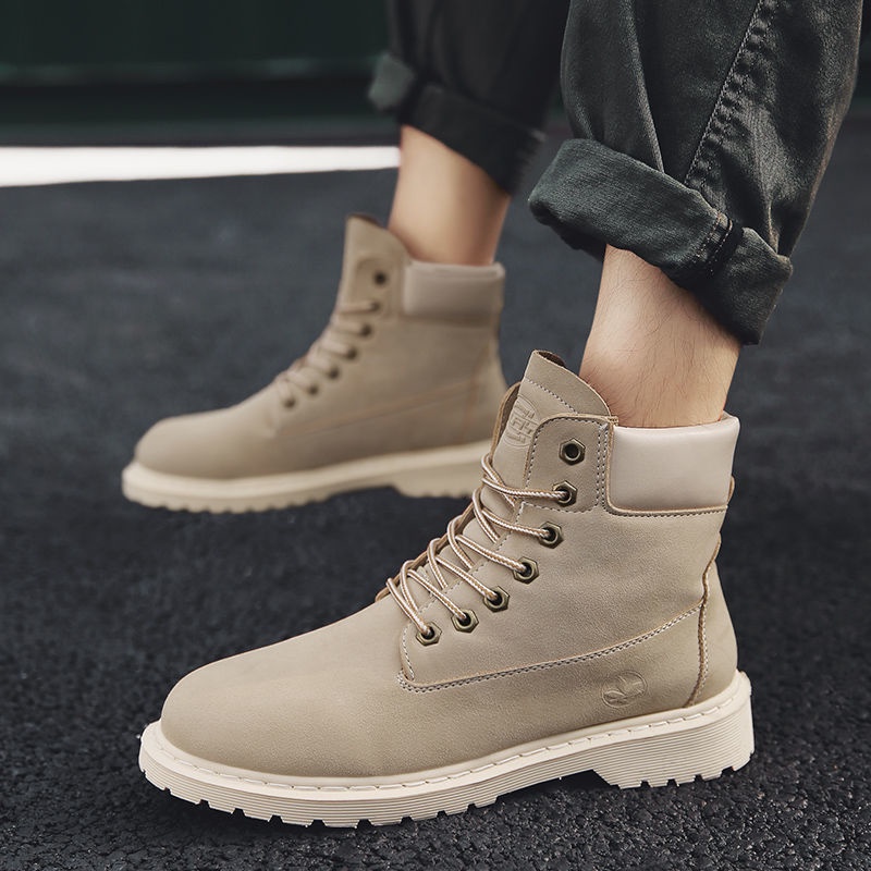 Giày Bốt Martin Cổ Cao Phong Cách Mới Mùa Thu 2022 Dễ Phối Đồ Size 39-44 Cho Nam
