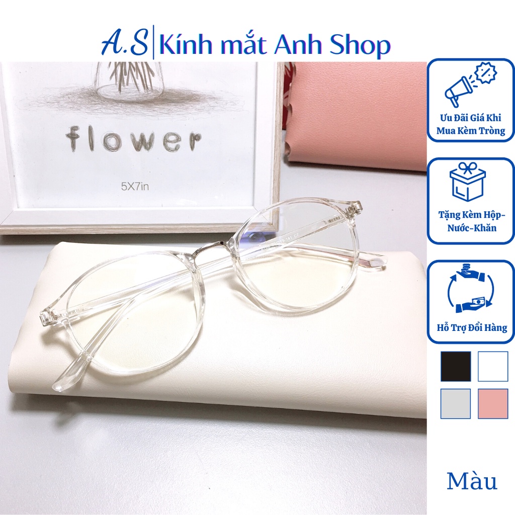 Kính tròn kích cỡ bé nam nữ chất liệu nhựa dẻo thời trang 2168A