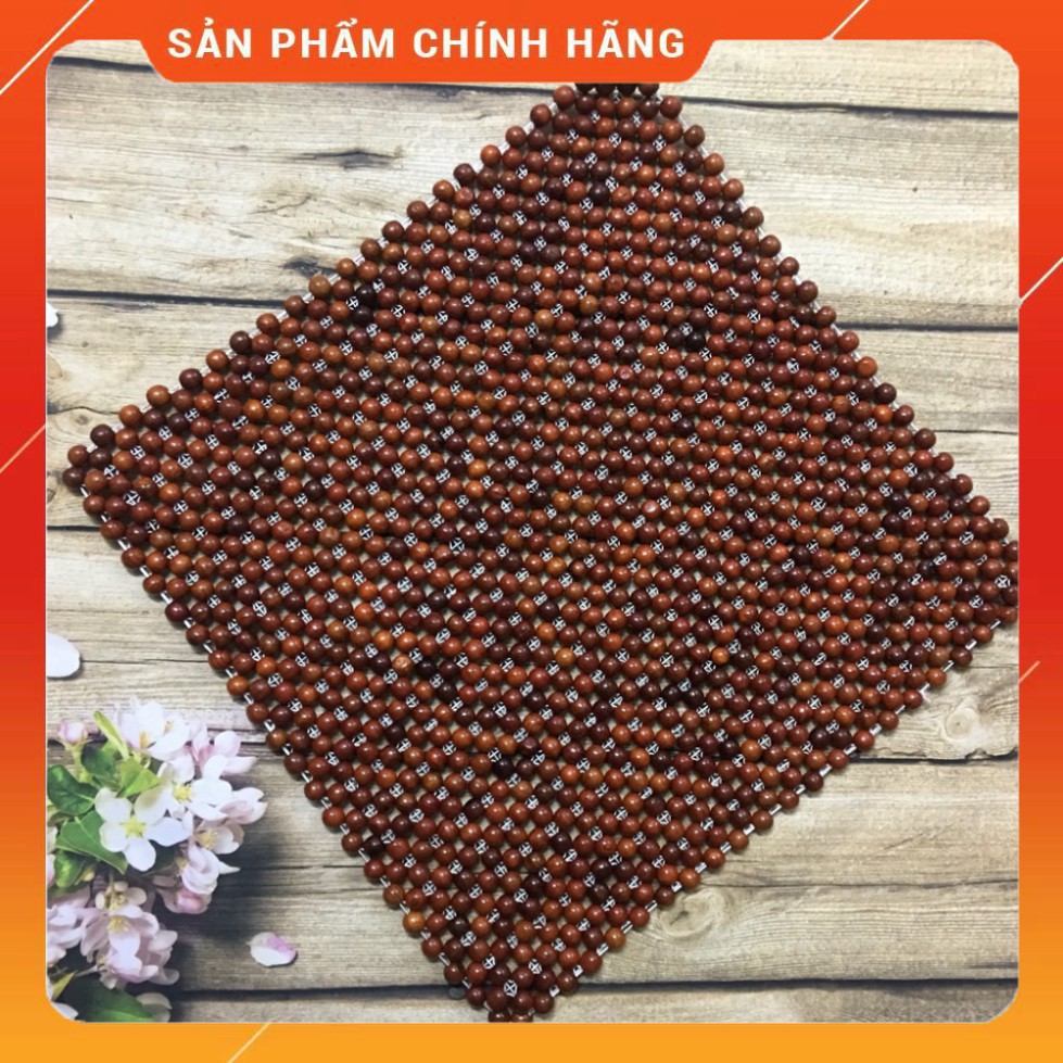 Tấm lót ghế vuông 💢FREESHIP💢 đệm lót ghế hạt gỗ Hương bóng cao cấp, siêu bền