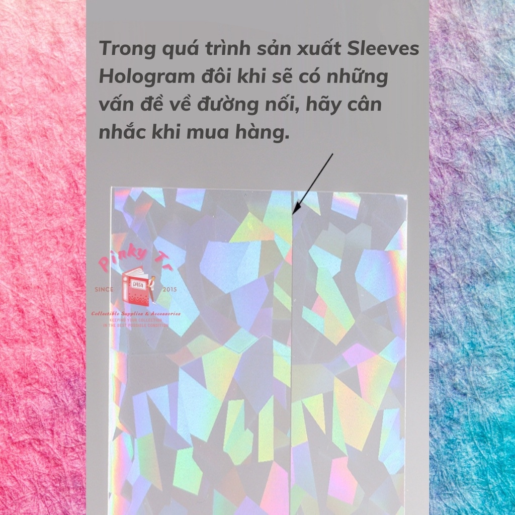 Bọc Sleeves Card Hologram/Foil Cầu Vòng Standard USA Size 57x87mm - hãng MeeT của Trung