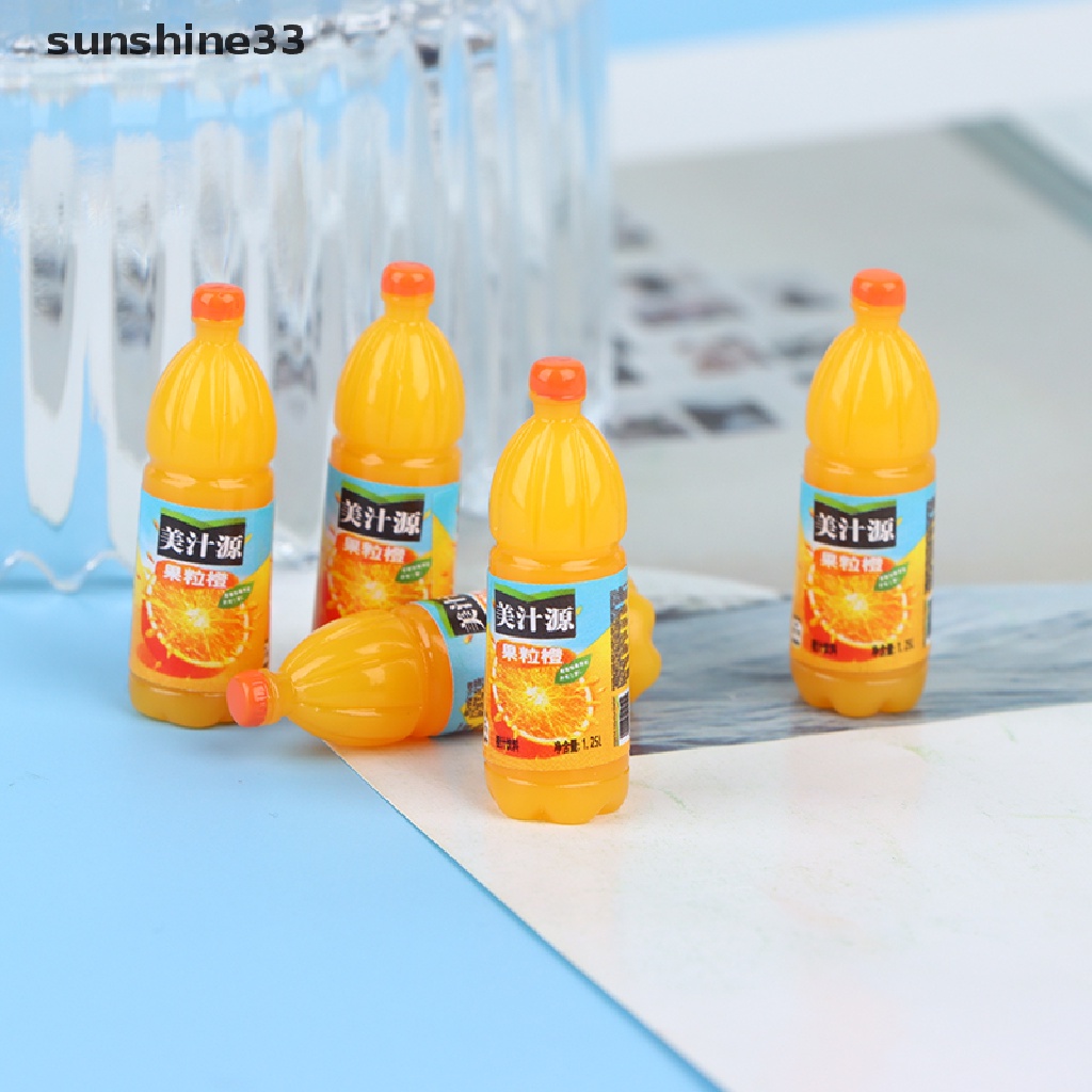 SU 5pcs 1:12 Dollhouse Miniature Fruit Drinks Model Kitchen Food Accessories Toys n
