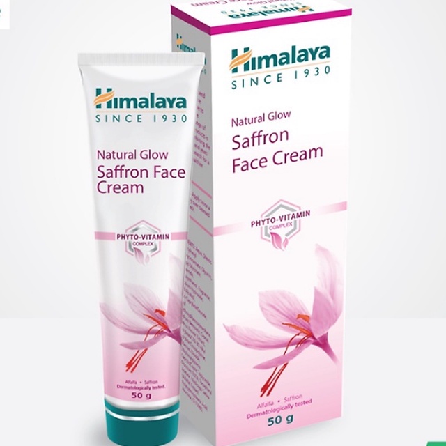 Thanh lý Clear Kho Kem dưỡng trắng sáng mờ thâm nám Nghệ Tây Himalaya Saffron Face Cream 50ml Ấn Độ