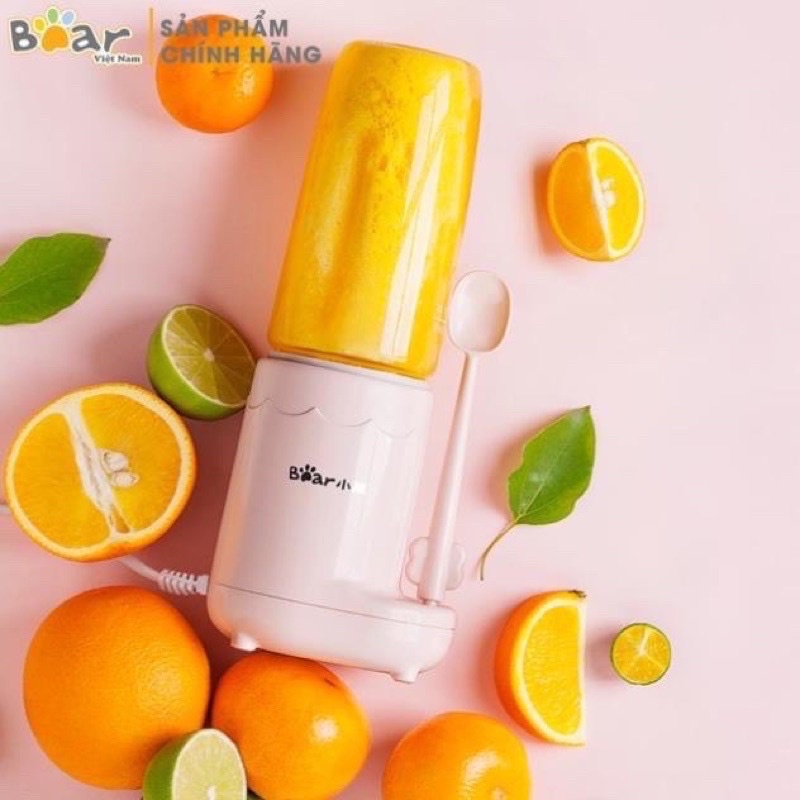 (BẢO HÀNH 18 THÁNG) Máy xay đa năng Bear 3 cối thuỷ tinh cho bé ăn dặm GR-B03V1 LLJ-C04J1
