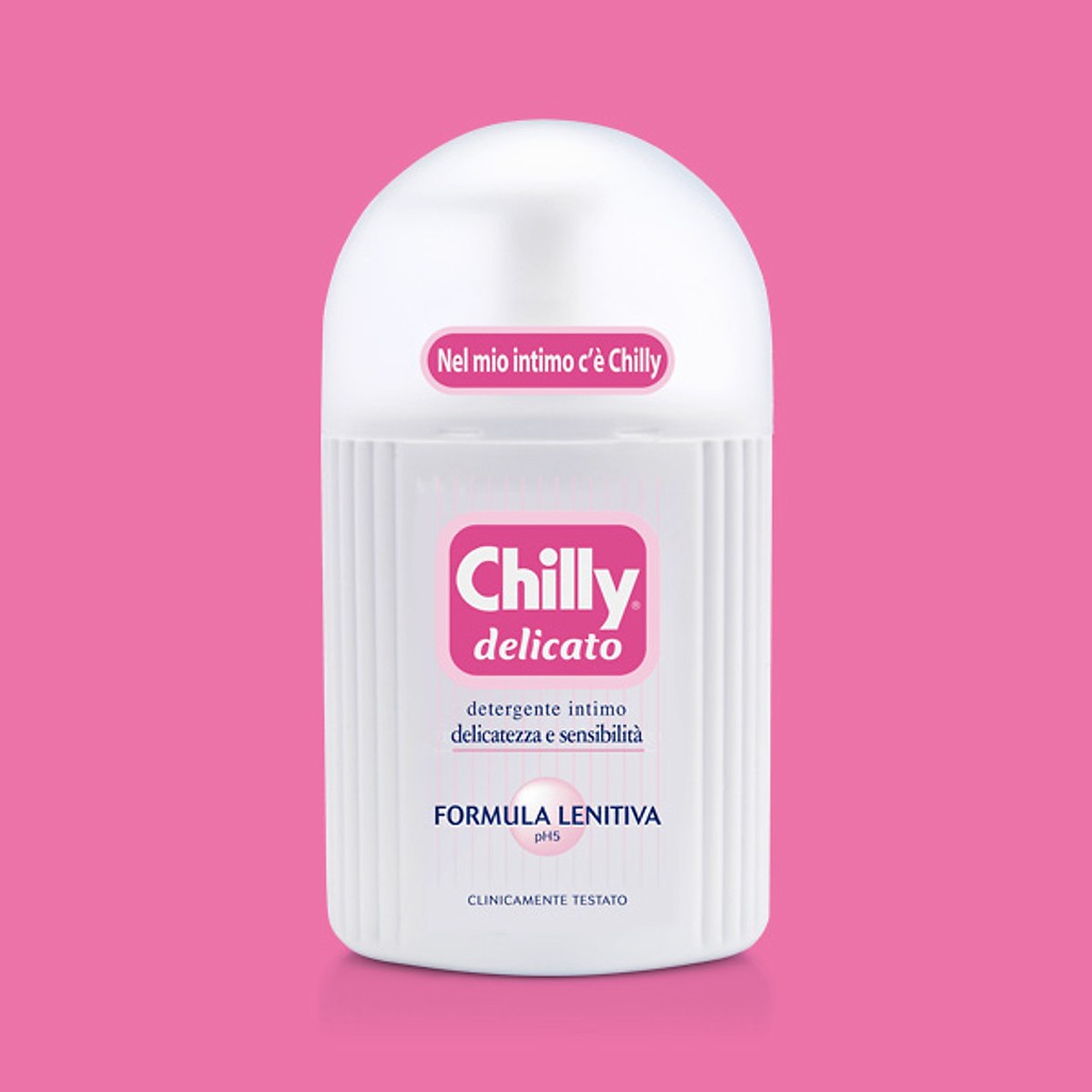 Chilly Delicado 200ml - Dung dịch vệ sinh phụ nữ nhập khẩu từ Ý dành cho da nhạy cảm