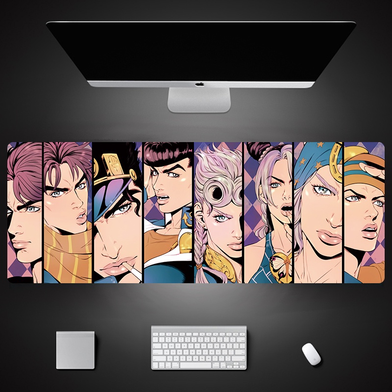 Tấm Lót Chuột Và Bàn Phím Cỡ Lớn In Hình Anime Jojo 'S Bizarre Adventure