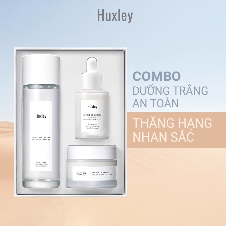 Bộ Dưỡng Trắng Sáng HUXLEY Brightening Care Trio Set | BigBuy360 - bigbuy360.vn