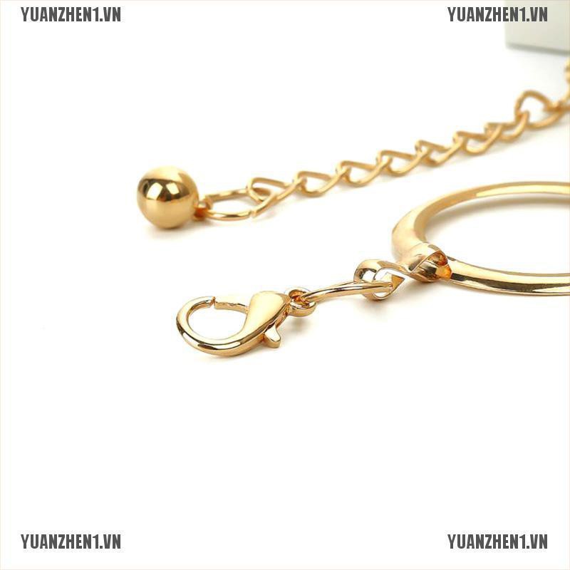 [YUANZHEN1] Thắt Lưng Dây Xích Kim Loại Bản Rộng Điều Chỉnh Được Cho Nữ