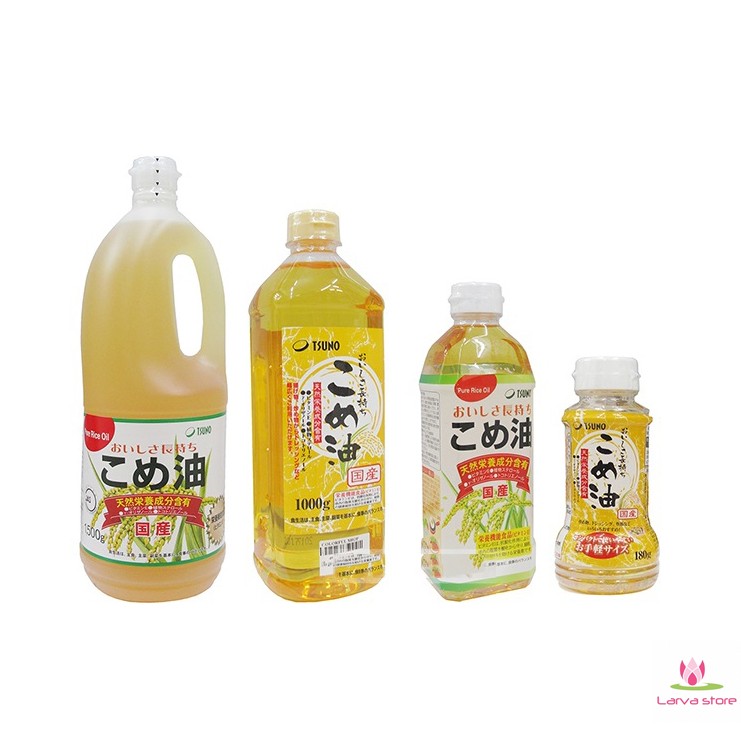 Dầu gạo Tsuno 1500g giàu dinh dưỡng Số 1 Nhật Bản - Date mới - Larva Store