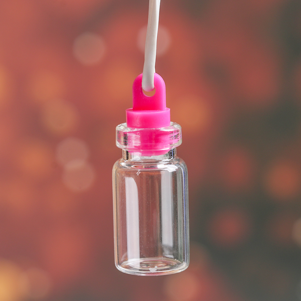 Bộ 10 Lọ Thủy Tinh Mini Có Nút Bần Màu Cầu Vồng Trang Trí Nhà Cửa