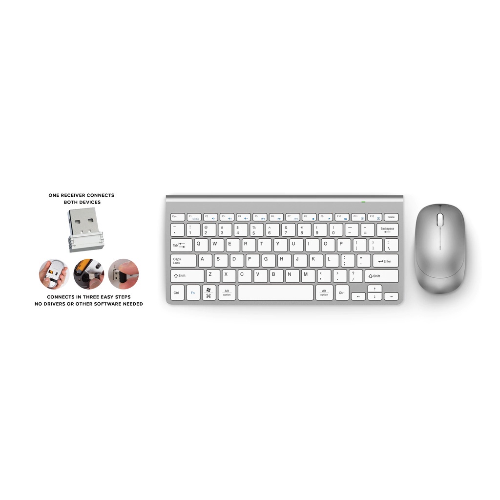BỘ BÀN PHÍM VÀ CHUỘT KHÔNG DÂY USB WIRELESS DÙNG CHO LAPTOP,PC 3 MÀU CYLO C78PRO