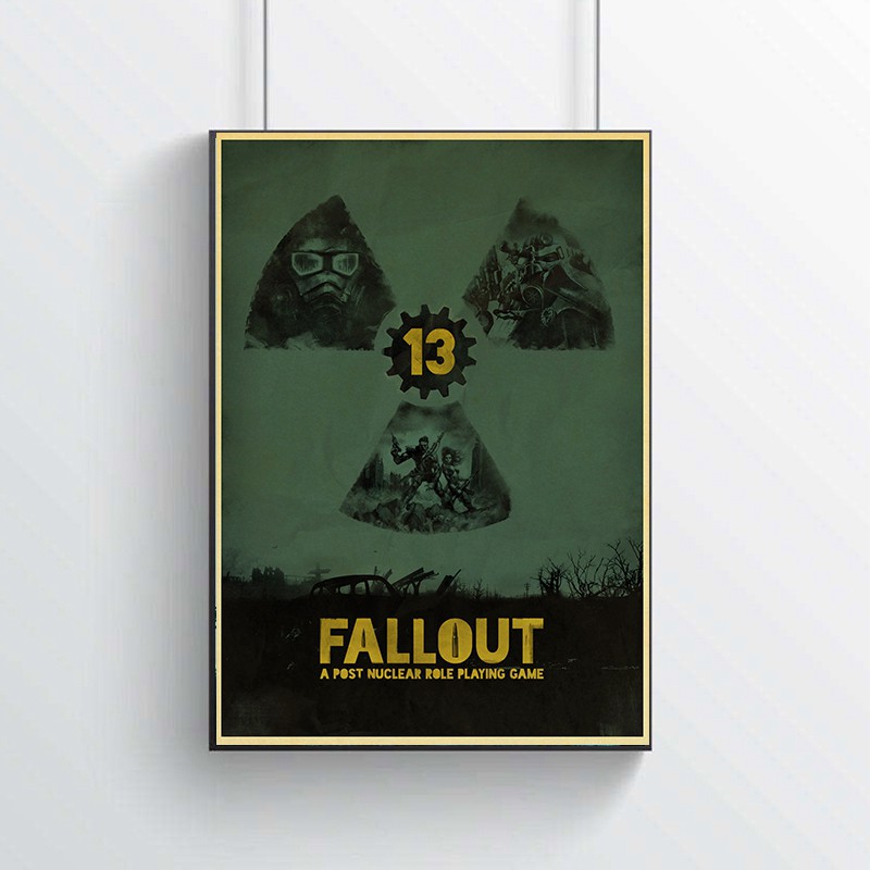 Poster Game Fallout 3 4 Dán Tường Trang Trí