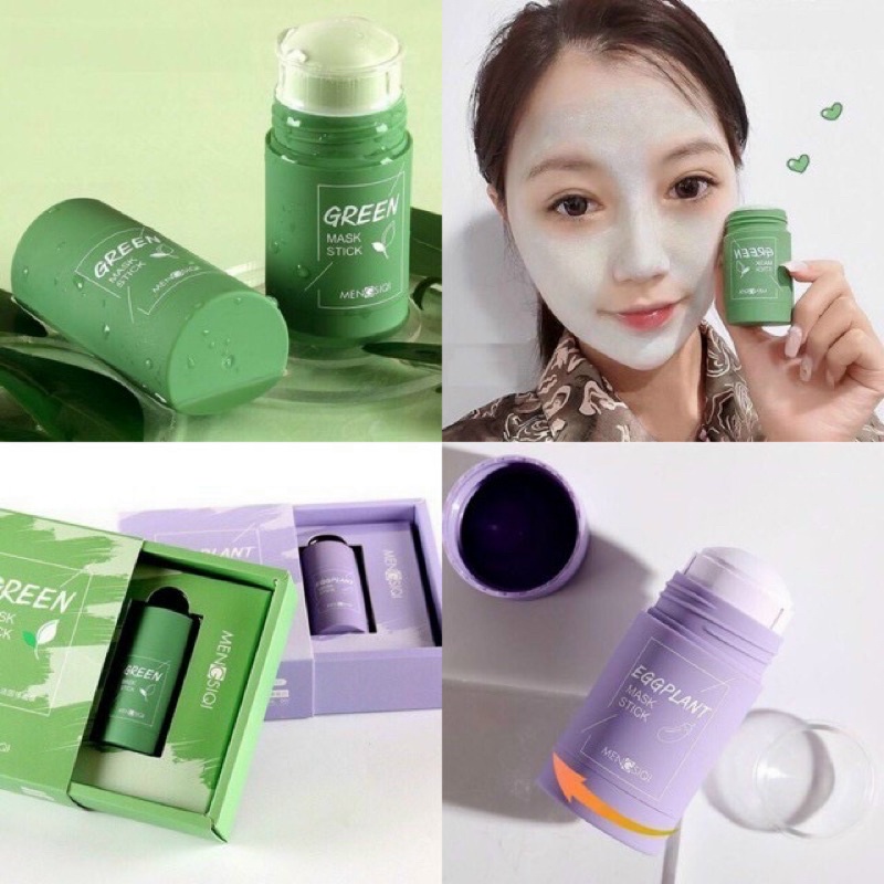 Mặt nạ bùn trà xanh lột mụn đầu đen thu nhỏ lỗ chân lông kiềm dầu đánh bay mụn hiệu quả ( 40g