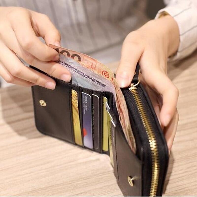 Ví Ngắn Bằng Da PU Thời Trang Cho Nữ