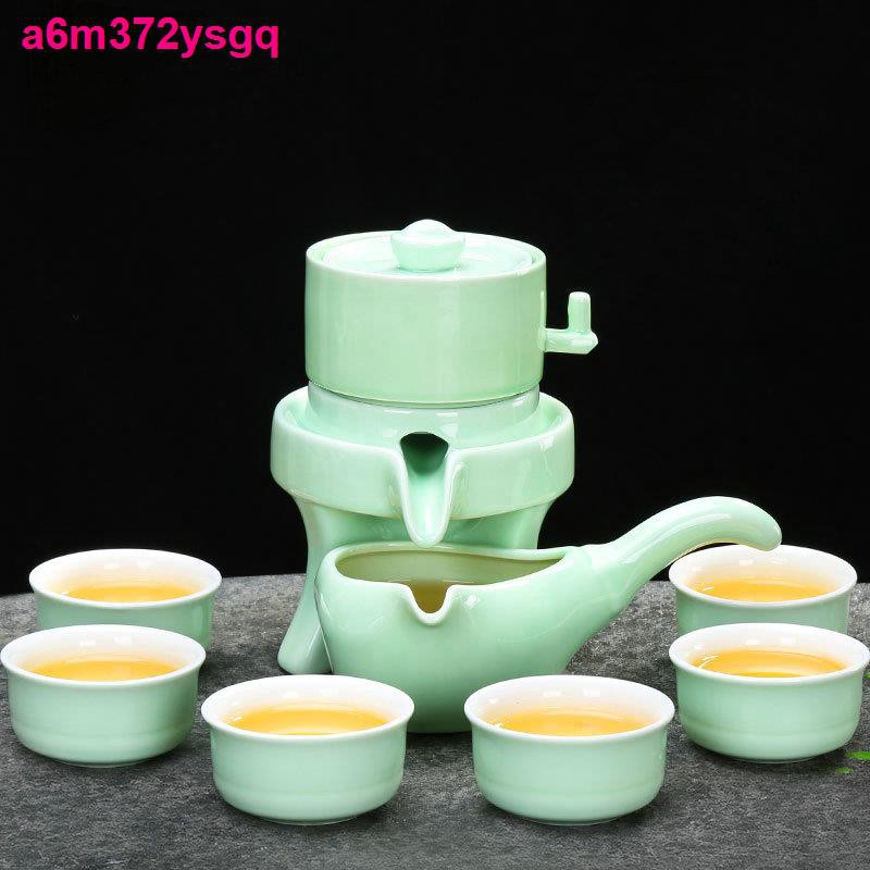 Máy pha trà Kung Fu bán tự động bằng đá gốm, ấm trà, tách lười