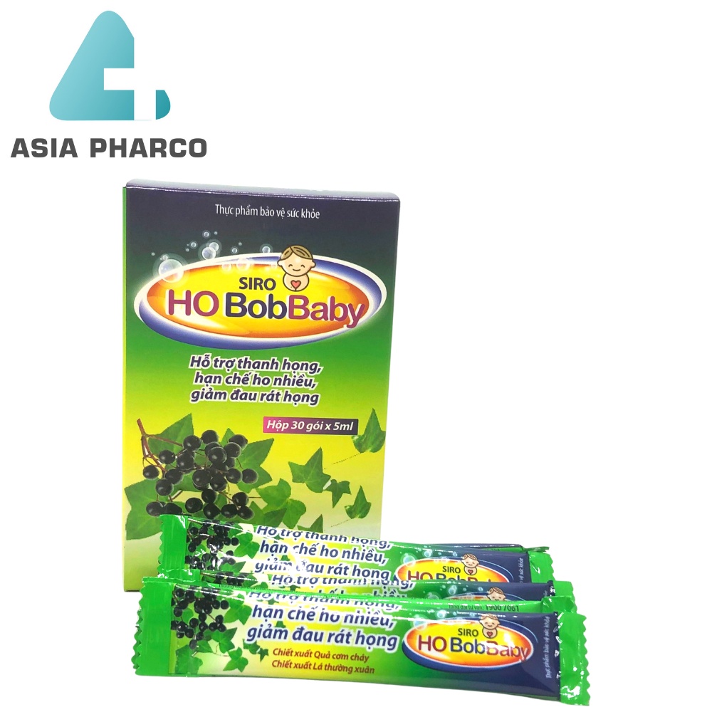 Siro Ho BobBaby Dân Khang Hỗ Trợ Thanh Họng Giảm Đau Rát Do Ho