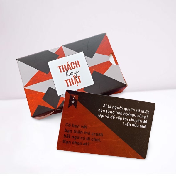 Bộ bài Drinking Game Thách hay thật “Truth or Dare” Thẻ Bài BoardGame