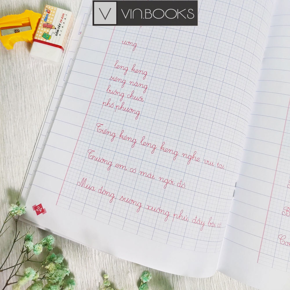 Sách Vở Luyện Viết Mẫu Chữ Nhỏ Một Ô Ly