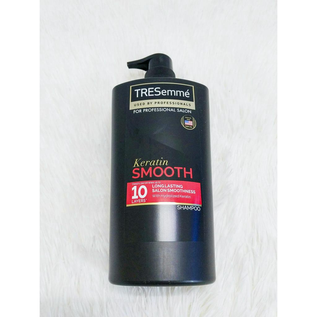 Bộ dầu gội + xả TRESemme 850g KARATIN SMOOTH chuẩn Salon