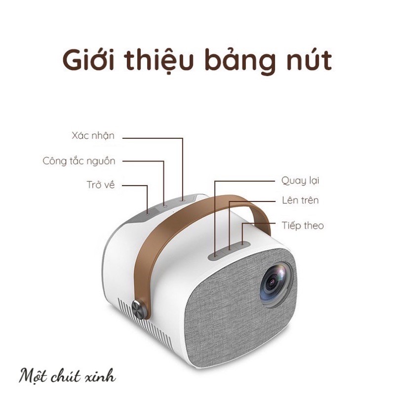 Máy chiếu YG230 có KẾT NỐI KHÔNG DÂY 2023 Máy chiếu Mini Moonie LED Lejiada 1080p