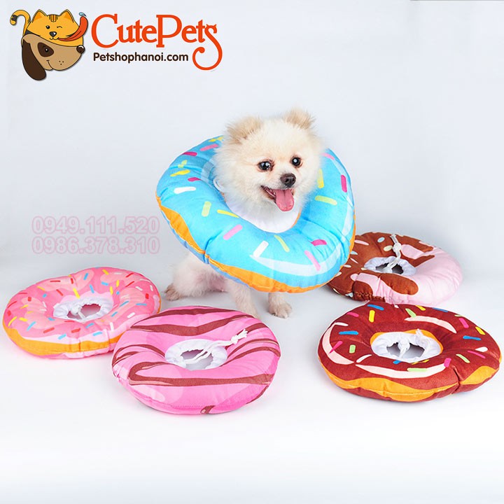 Vòng chống liếm đệm vải bông xấu hổ cho chó mèo nhỏ - CutePets