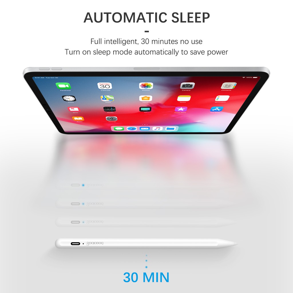 [Mã ELBMO2 giảm 12% đơn 500K] Goojodoq Touch Pen For9.7 2018 Pro 11 12.9 2018 Air 3 10.5 2019 10.2 Mini 5 (9th)