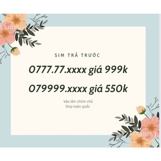 SIM NGŨ QUÝ 077777 MOBIFONE GIÁ RẺ