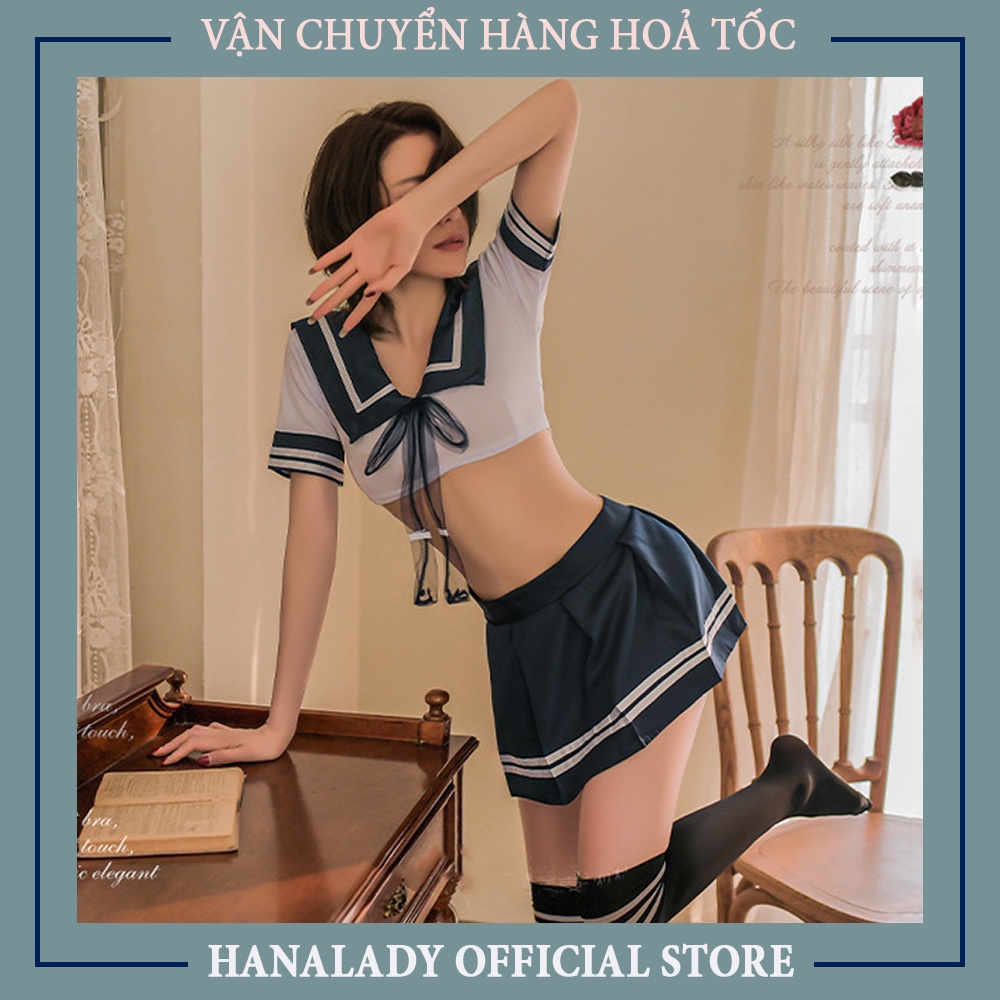 Đồ ngủ cosplay nữ sinh gợi cảm, hóa trang học sinh sexy C010