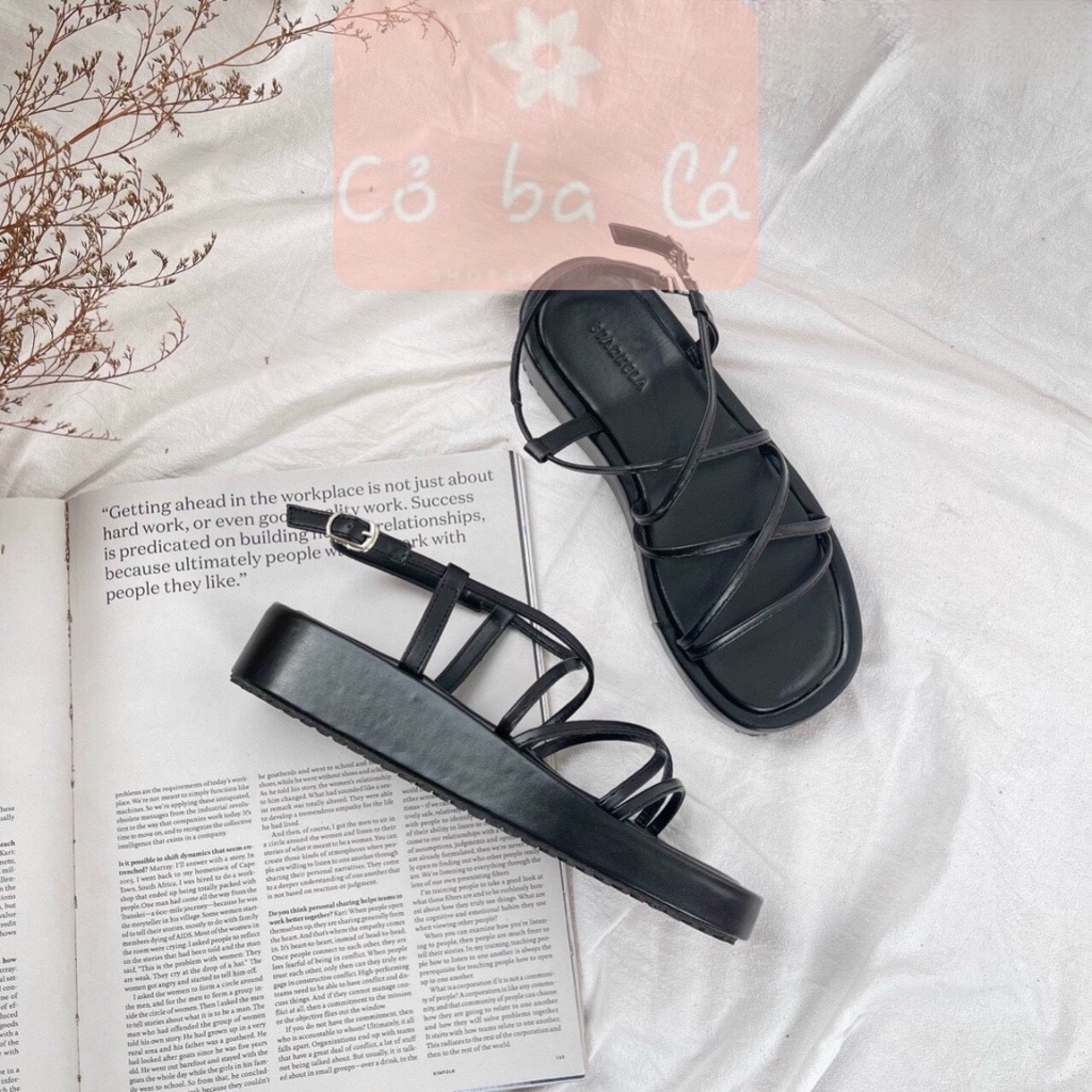 GIÀY THỜI TRANG COBALA SHOES - SANDAL NỮ BÁNH MÌ QUAI NGANG DÂY MẢNH ĐẾ BẰNG NỮ TÍNH S22050900
