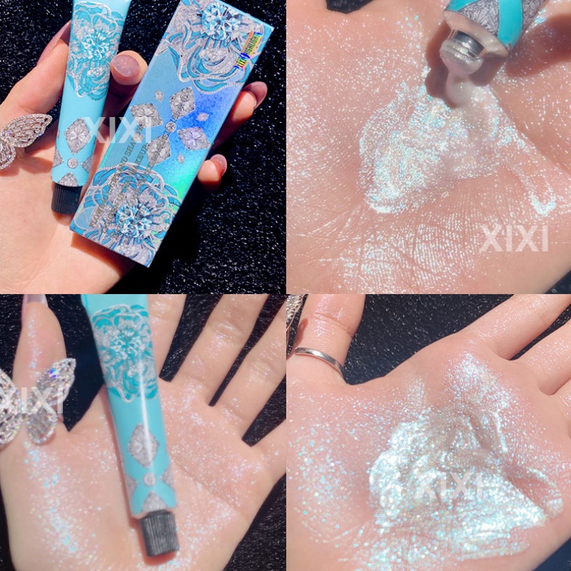 [Hàng mới về] Kem Bắt Sáng Dạng Lỏng Xixi Màu Lấp Lánh Trang Điểm Làm Sáng Da Mặt