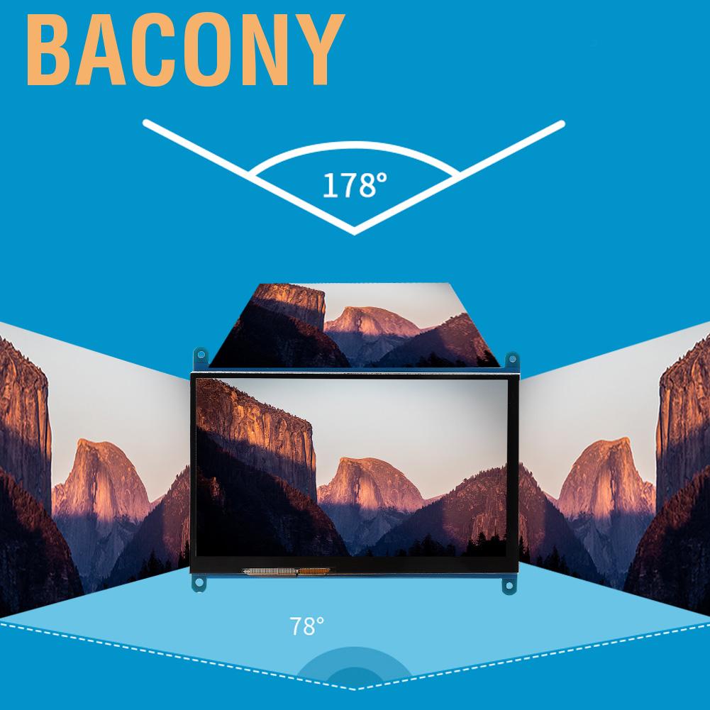 Bacony Capacitive Touch Screen  Ultra HD 1024x600 164.9 X 124.27Mm 7-Inch LCD for Raspberry Pi | WebRaoVat - webraovat.net.vn