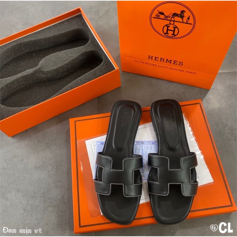 Dép lê hm da mịn cao cấp 6 màu