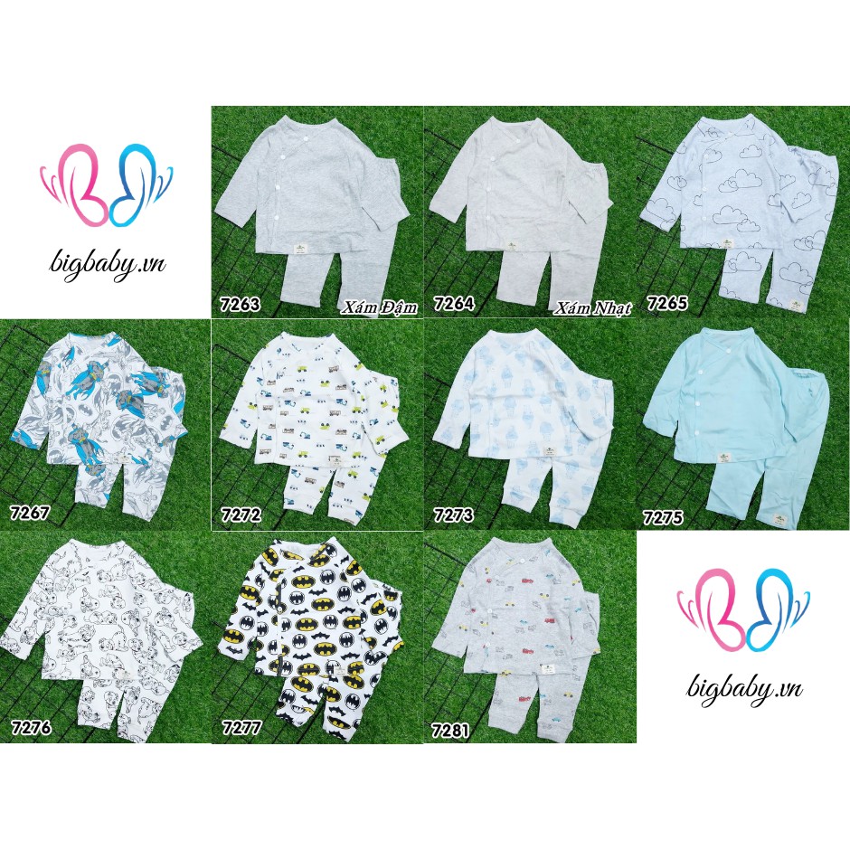 BỘ DÀI TAY SƠ SINH BÉ TRAI NHIỀU MẪU CHO BÉ TỪ 0-13KG