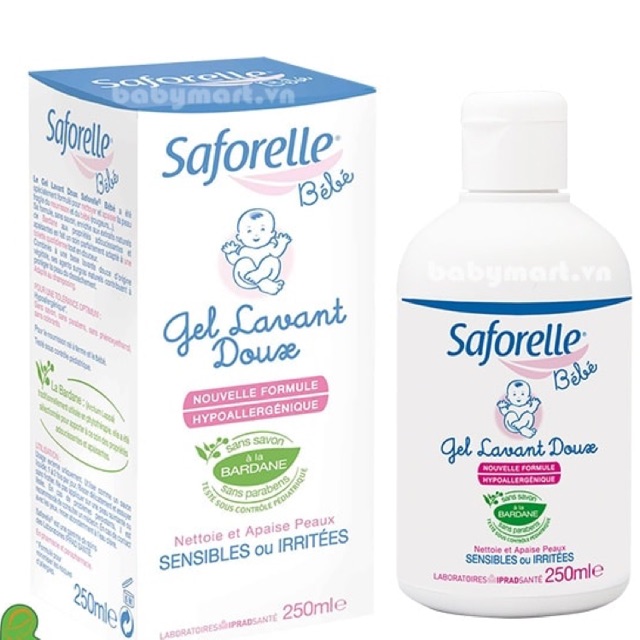 Sữa tắm saforelle cho bé