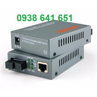Bộ chuyển đổi quang điện NETLINK 1.0GB, 2 sợi quang 25km Single mode mã HTB-GS-03 có CO, CQ