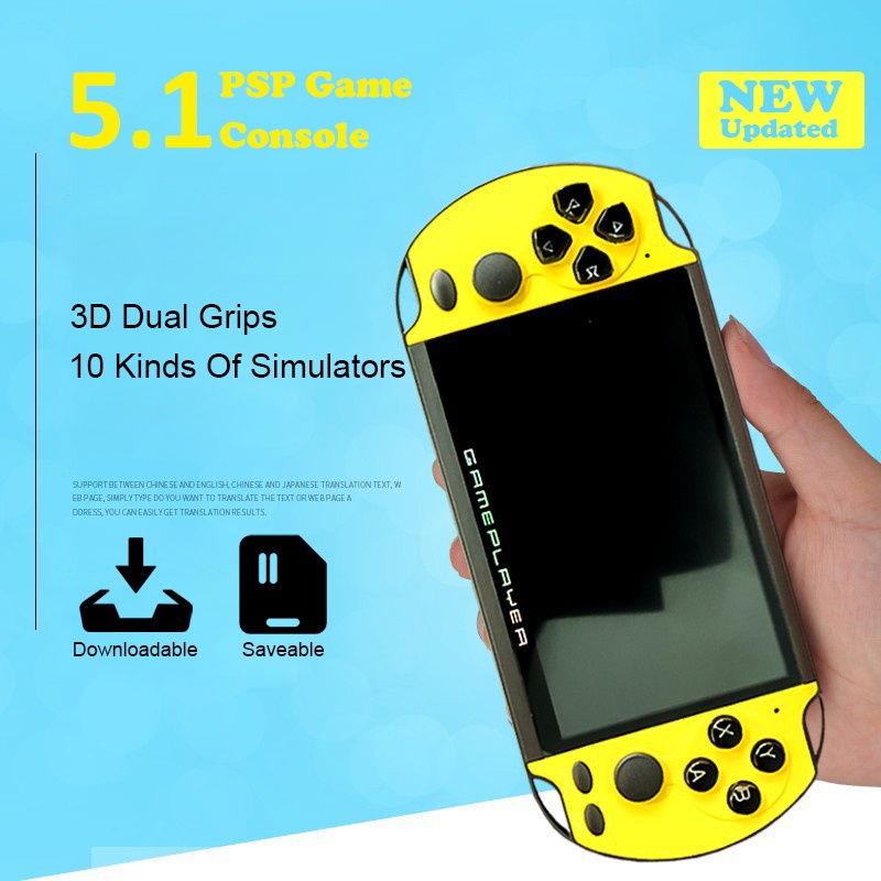 Máy Chơi Game Cầm Tay X7 Plus 5.1 Inch 8Gb Cho Trò Chơi Xây Dựng Trong Mp5 200 Trò Chơi ^ MK ^