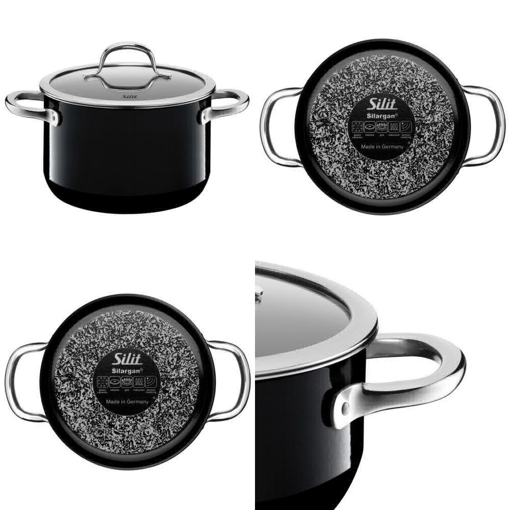 Bộ nồi inox Silit Passion Black 4 chiếc