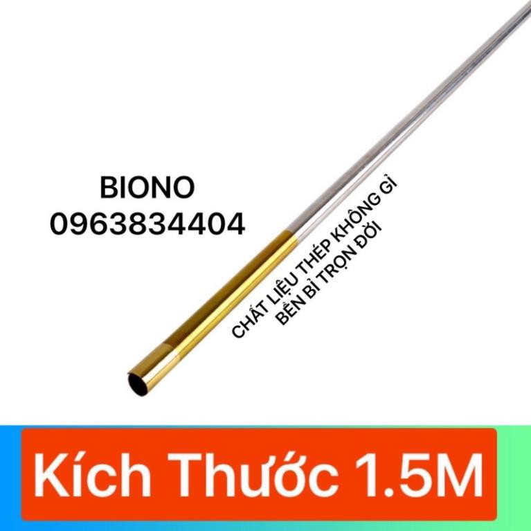 Gậy như ý tôn ngộ không hai đầu vàng bằng thép, gậy ảo thuật bỏ túi hàng cao cấp dài 1,1m | BigBuy360 - bigbuy360.vn
