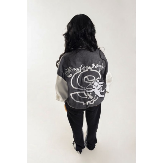 Áo khoác Varsity Angel  CHẤT LIỆU DẠ THÂN MIX TAY NỈ PHONG CÁCH UNISEX