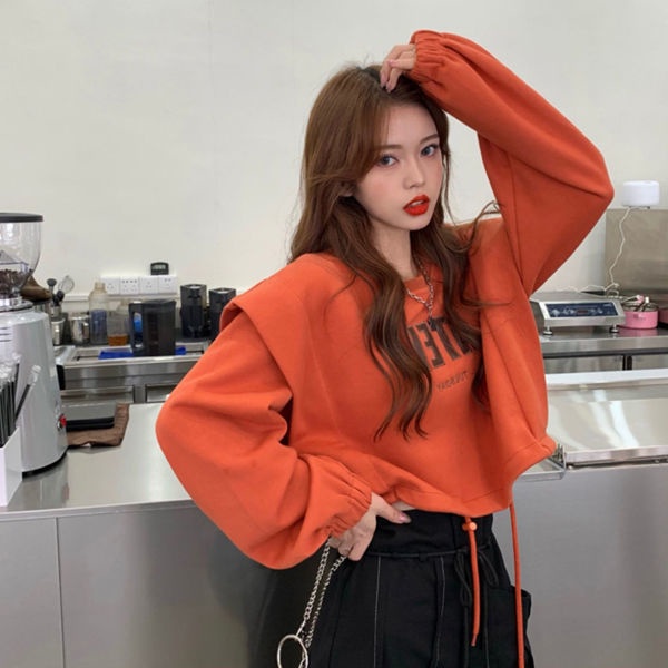 Áo Sweater Dáng Rộng Phối Dây Rút Thời Trang Mùa Thu Mới Dành Cho Nữ 2021 | BigBuy360 - bigbuy360.vn