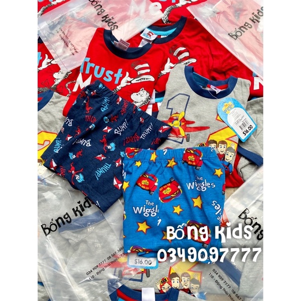 Bộ Hè Bé Trai Cotton In Hình