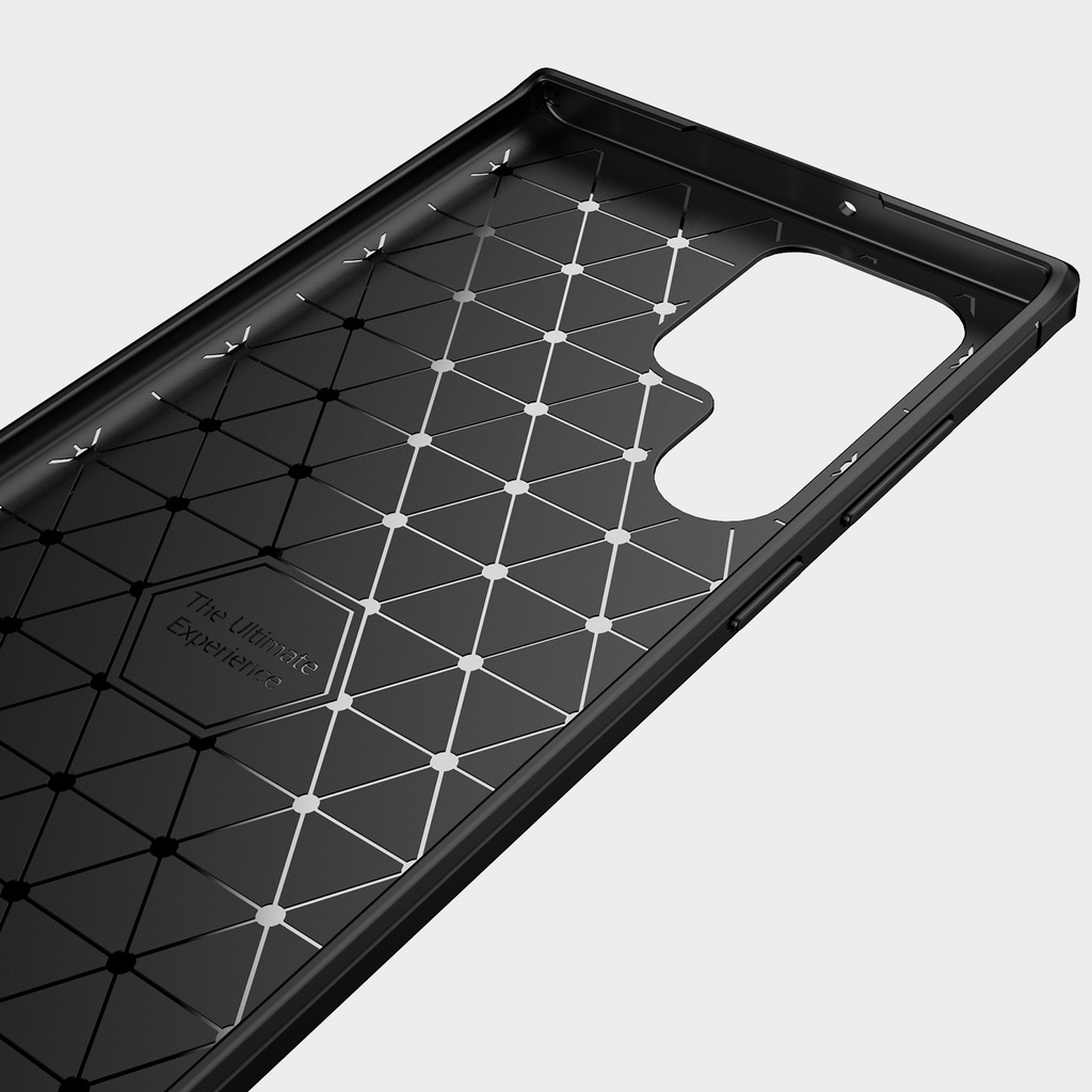 Ốp điện thoại LENUO silicon mềm sợi carbon Samsung Galaxy S22Ultra S22Plus S21Ultra S21Plus S21FE S20Ultra S20Plus S20