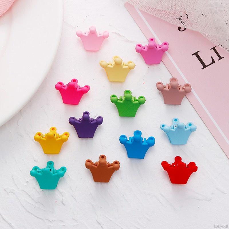 Set 10 kẹp tóc hoạt hình nhiều màu phong cách Hàn Quốc dễ thương cho bé