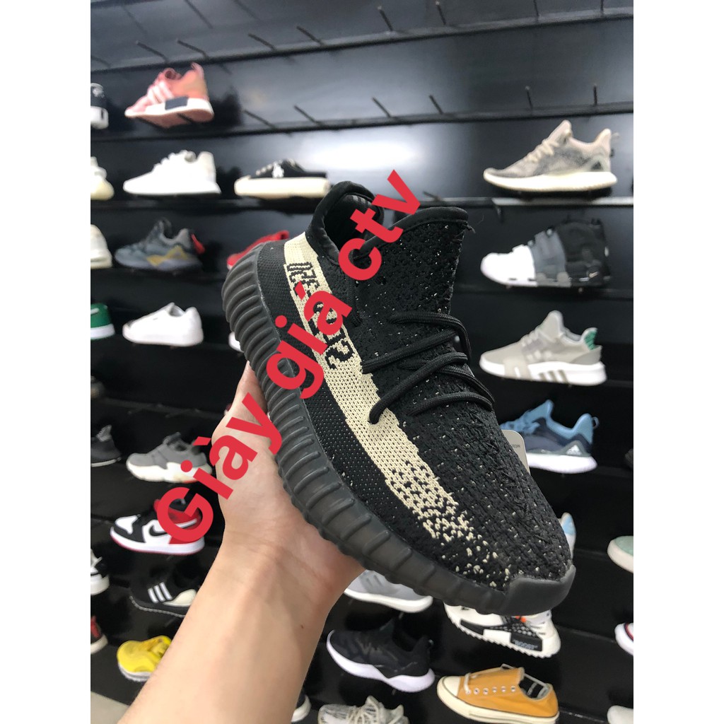 Giày thể thao yz sneaker đen kẻ kem
