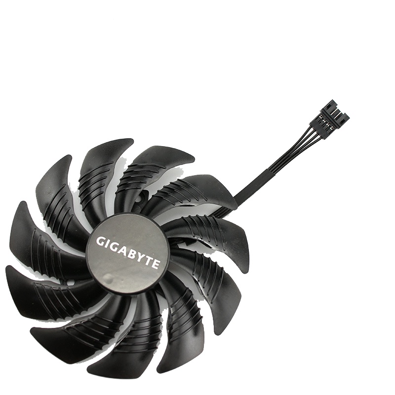 Quạt VGA GIGABYTE dạng răng cưa mã từ RX 470,570,580... P106,1060,1070,1080... 2 Fan
