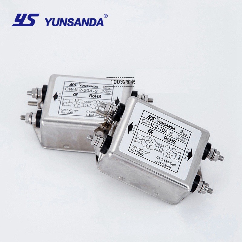 Bộ lọc nhiễu 1 pha 110/220V 10A Lọc kép